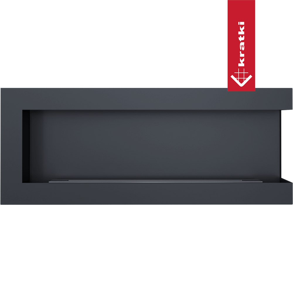 Wandkamin Bioethanol Eckkaminl DELTA rechts 120 cm TÜV