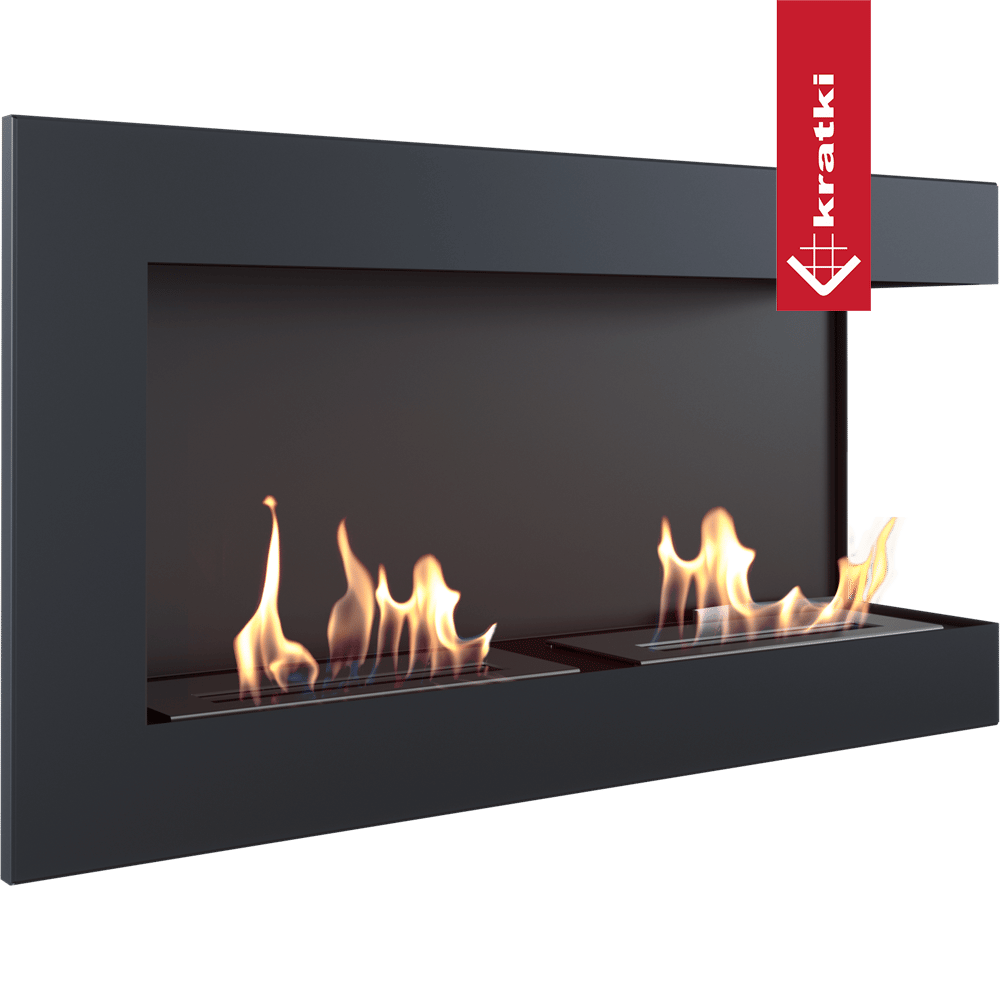 Wandkamin Bioethanol DELTA 900 TÜV rechts