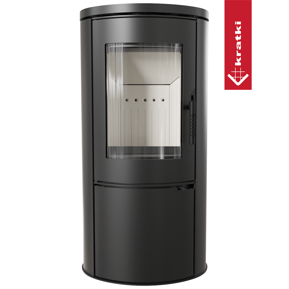Stahl-Gusseisen Kaminofen KRATKI AB Ø 150 8 kW