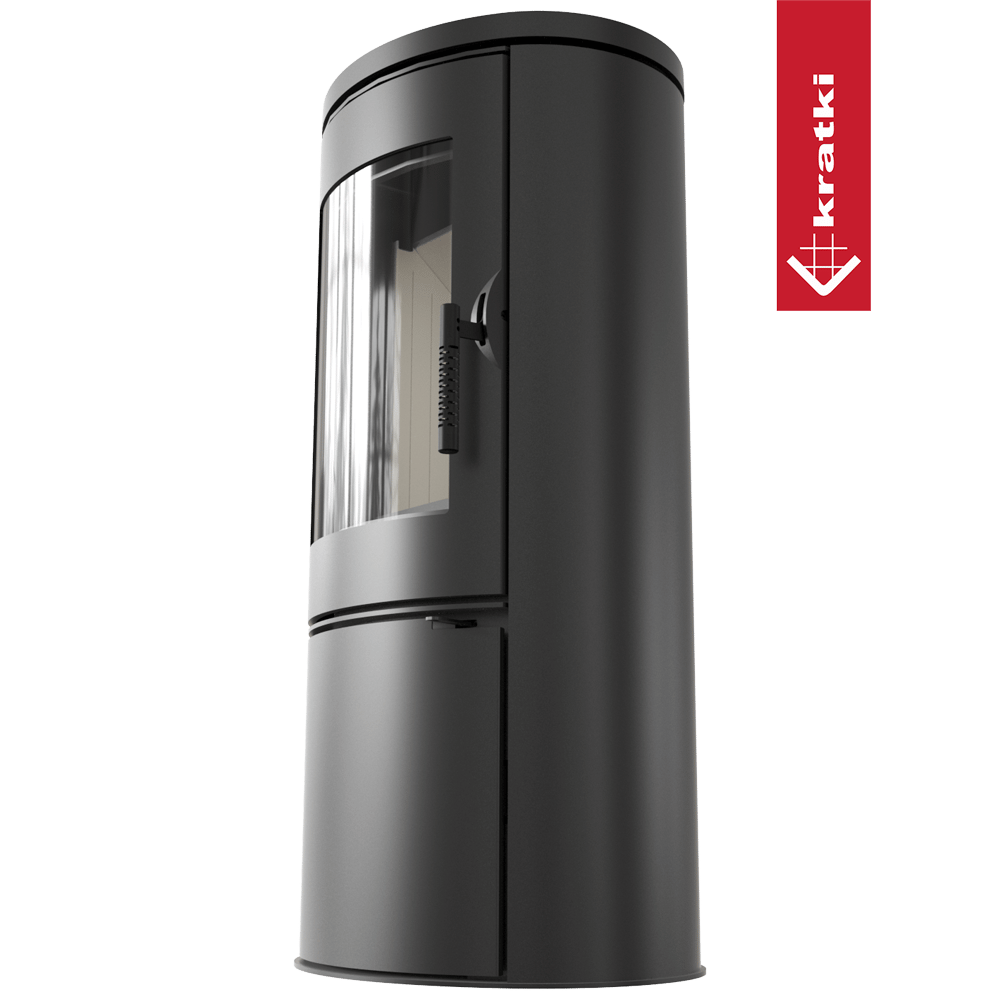 Stahl-Gusseisen Kaminofen KRATKI AB Ø 150 8 kW