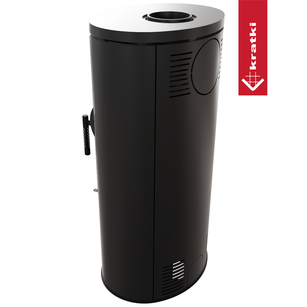 Stahl-Gusseisen Kaminofen KRATKI AB Ø 150 8 kW