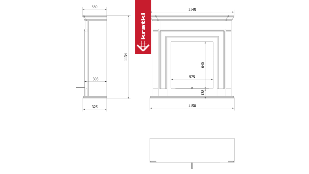 Portal Bioethanolkamin LEGIONIS TÜV schwarz