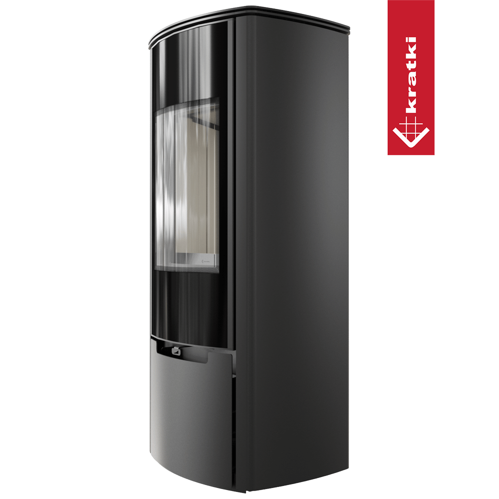 Kaminofen aus Stahl KRATKI ENYO-R Ø 150 8 kW