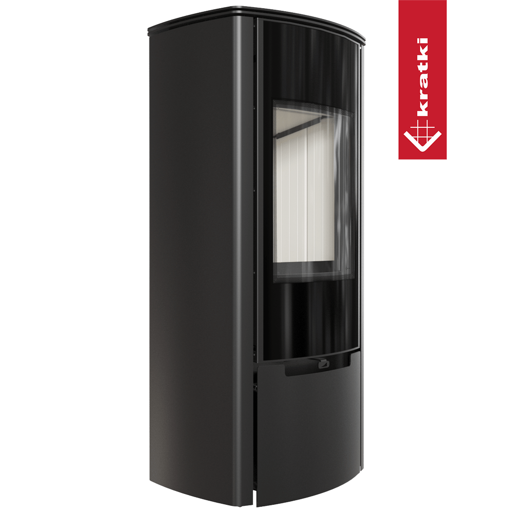 Kaminofen aus Stahl KRATKI ENYO-R Ø 150 8 kW