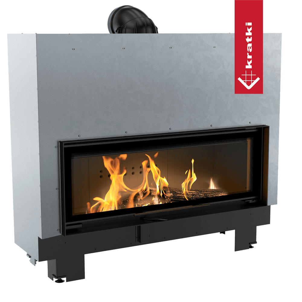 Stahlkamineinsatz MB120 mit Hebesystem