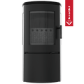 Kaminofen aus Stahl KRATKI FALCON VIEW Ø 150 10 kW schwarz Verkleidung