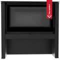 Kaminofen aus Stahl KRATKI JUNO 12 kW Ø 160 schwarzes Paneel schwarz Verkleidung