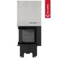 Kamineinsatz aus Stahl KRATKI VNL 480/480 8kW Ø200 mit Schiebetür schwarz Verkleidung