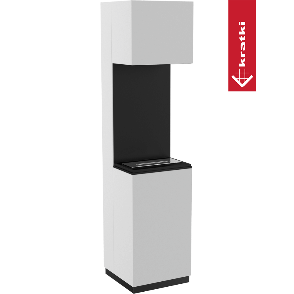 Portal Bioethanolkamin Freistehend SIERRA weiß TÜV