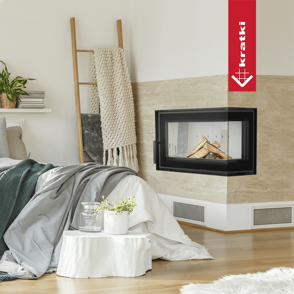 Rechter Stahl-Luftkamin KRATKI SIMPLE 6 kW 150