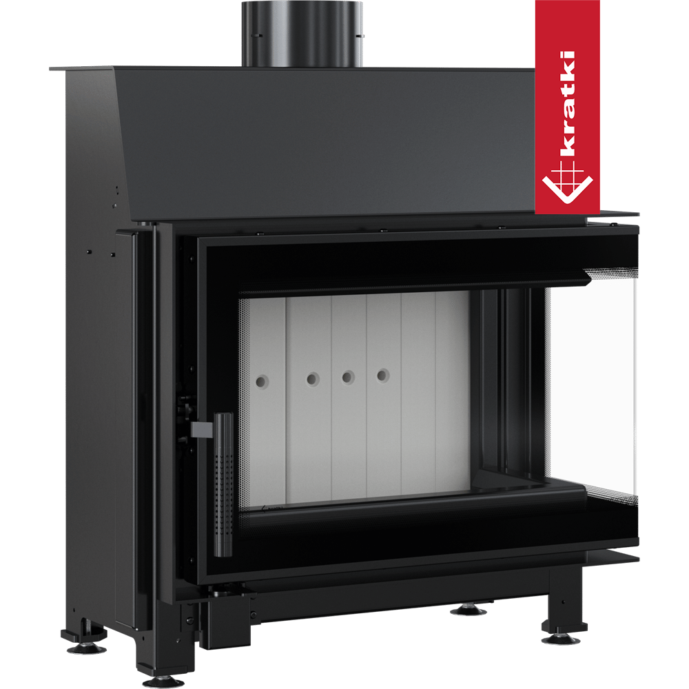 Rechter Stahl-Luftkamin KRATKI SIMPLE 6 kW 150