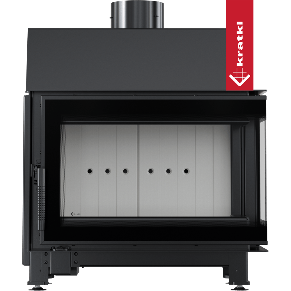 Rechter Stahl-Luftkamin KRATKI SIMPLE 6 kW 150