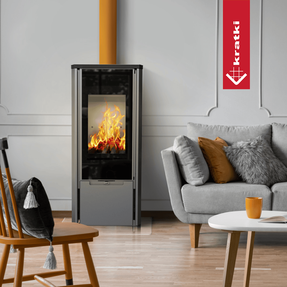 Kaminofen mit Erdgas-Betrieb KRATKI AB ENYO Ø 100/150 4,1 kW