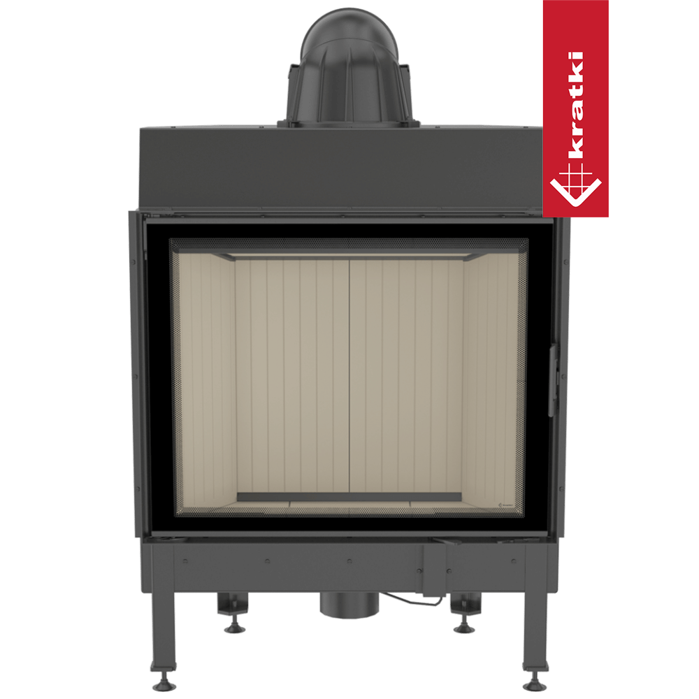 Kamineinsatz aus Stahl KRATKI NADIA 13 kW Ø 200 Doppelverglassung
